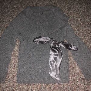 Apt 9 GRAY DRESSY WRAP CARDIGAN SIZE XL EUC